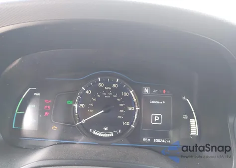 2019 Hyundai Ioniq Hybrid Blue из США, поврежденный, VIN KMHC65LC8KU178745